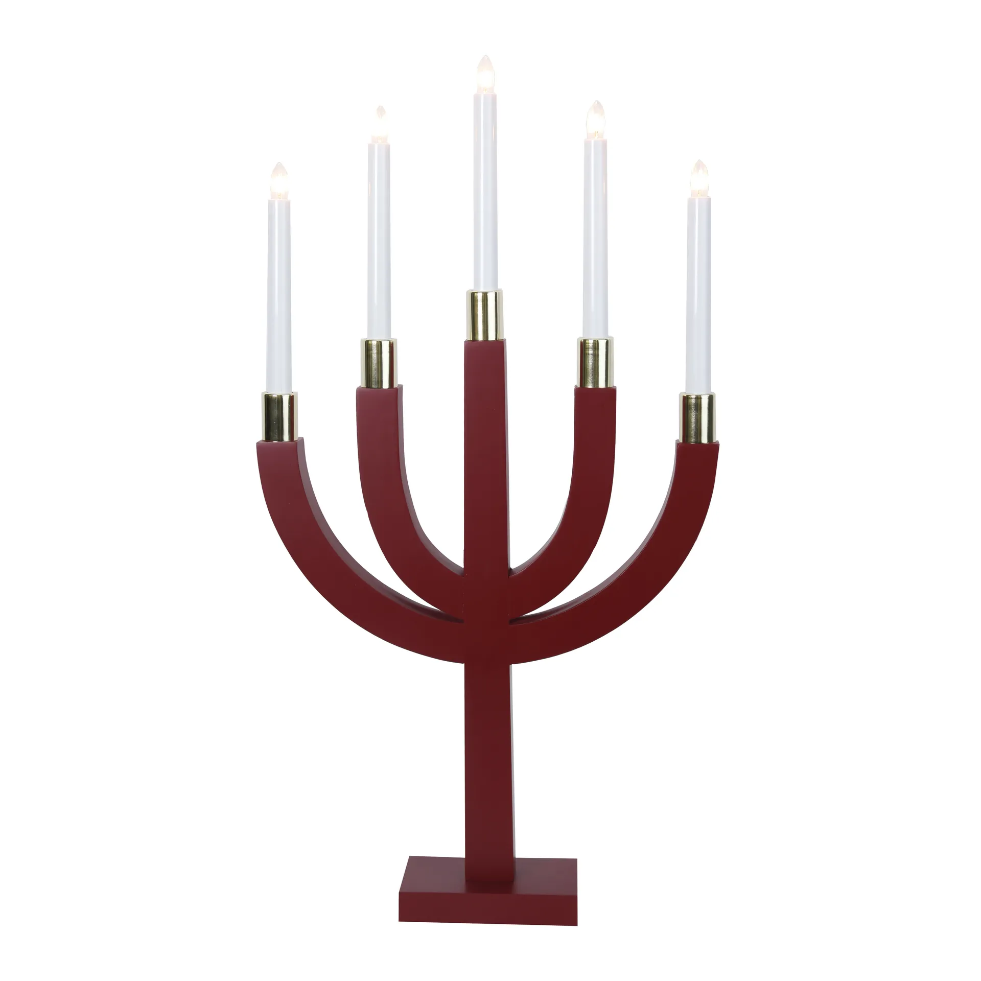 Portacandele dell'Avvento Elias, rosso Star Trading