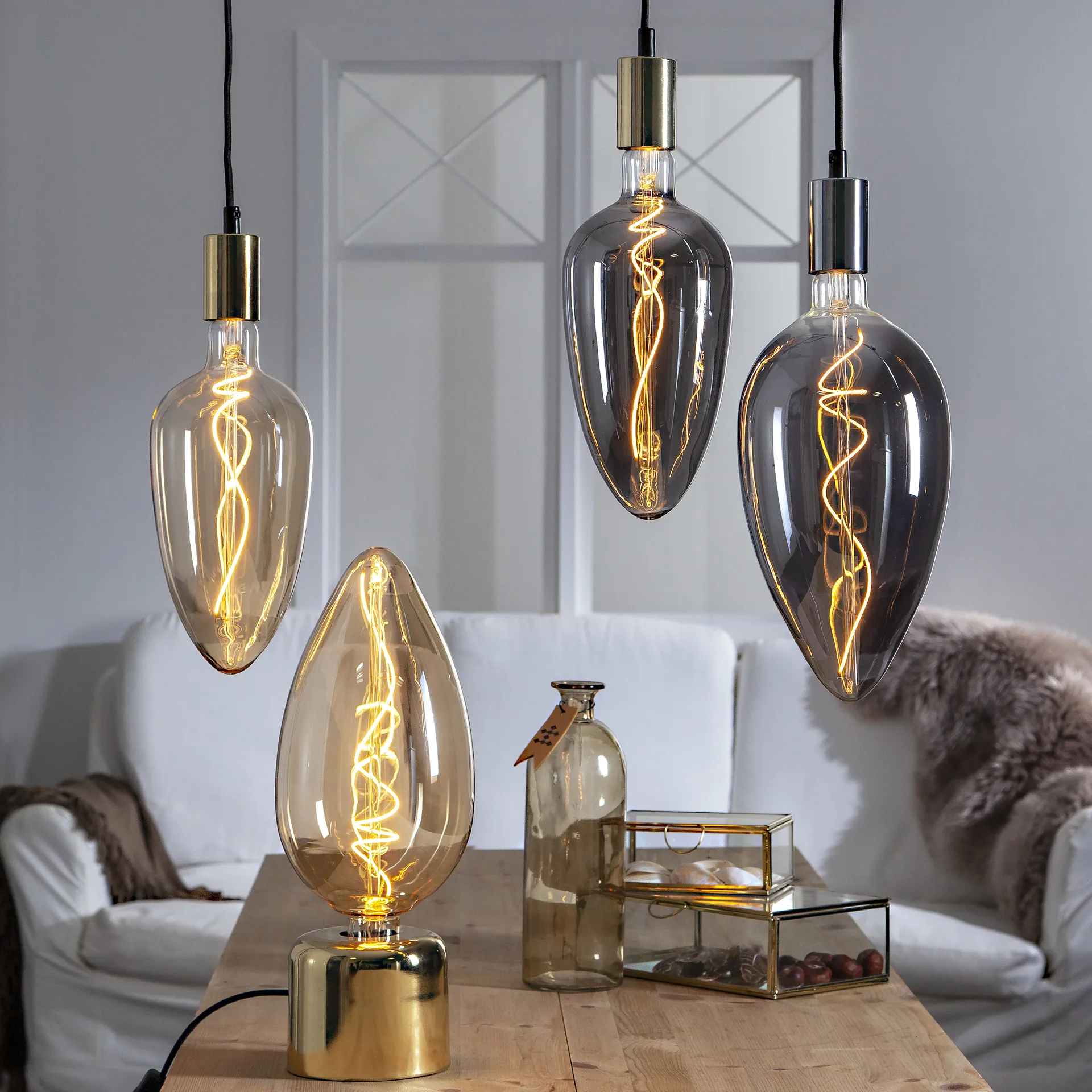 Sorgente luminosa industriale vintage Star Trading E27, 33 cm. 2200k Star Trading