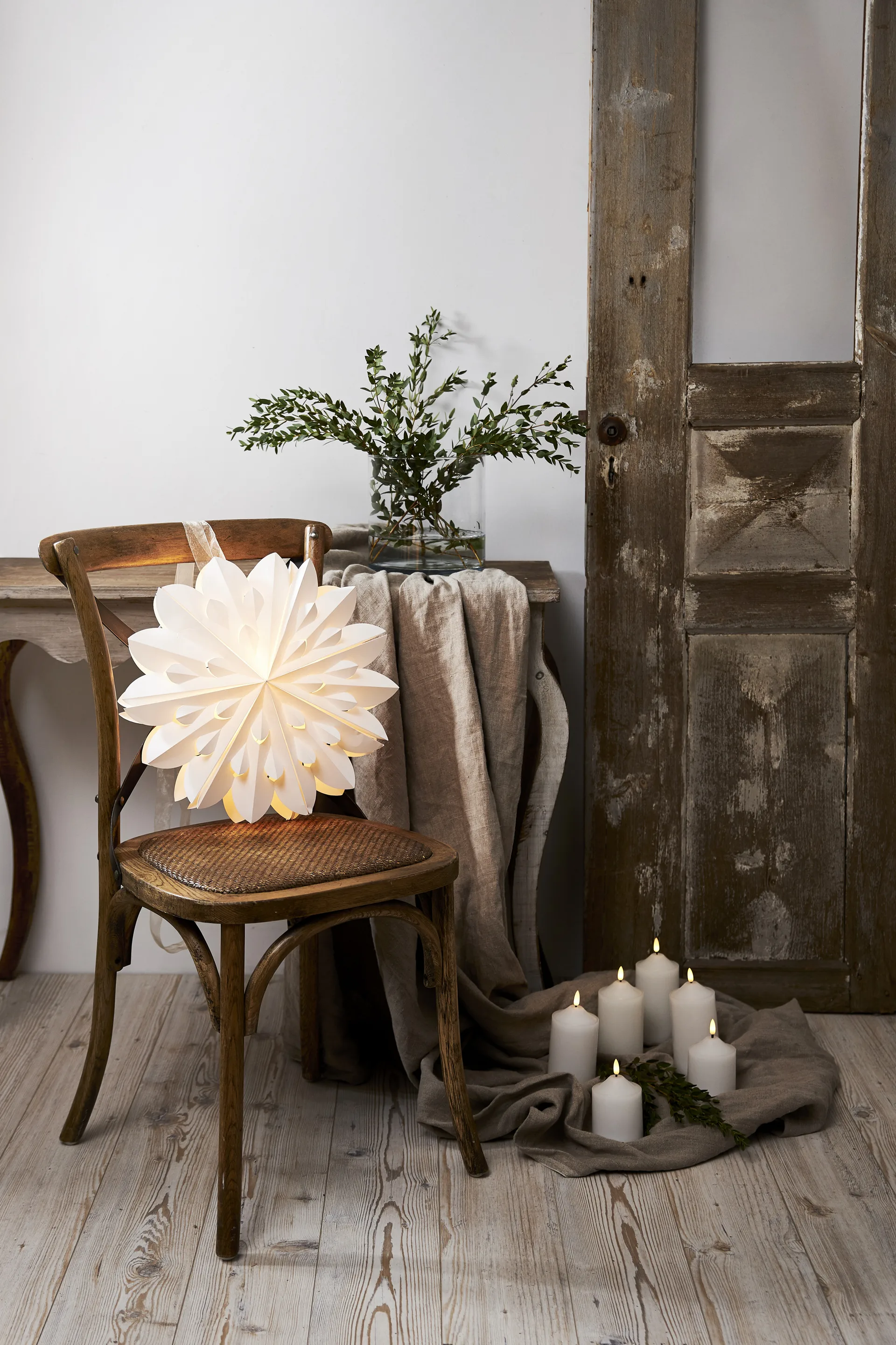 Stella dell'Avvento Clipp Ø 40 cm, Bianco Star Trading