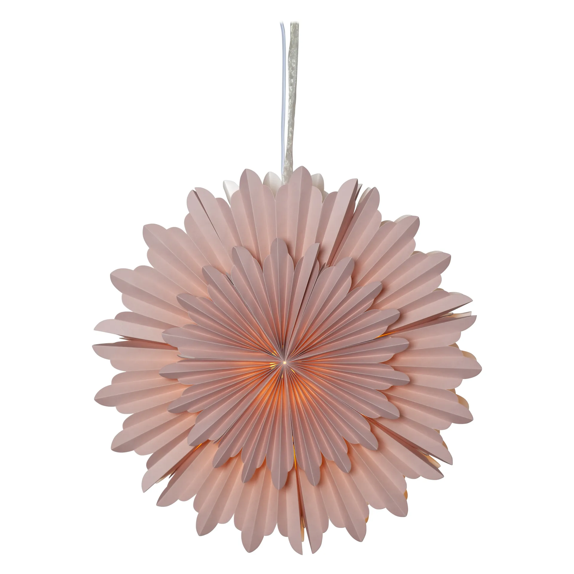 Stella dell'Avvento Crystal Ø 50 cm, Rosa Star Trading