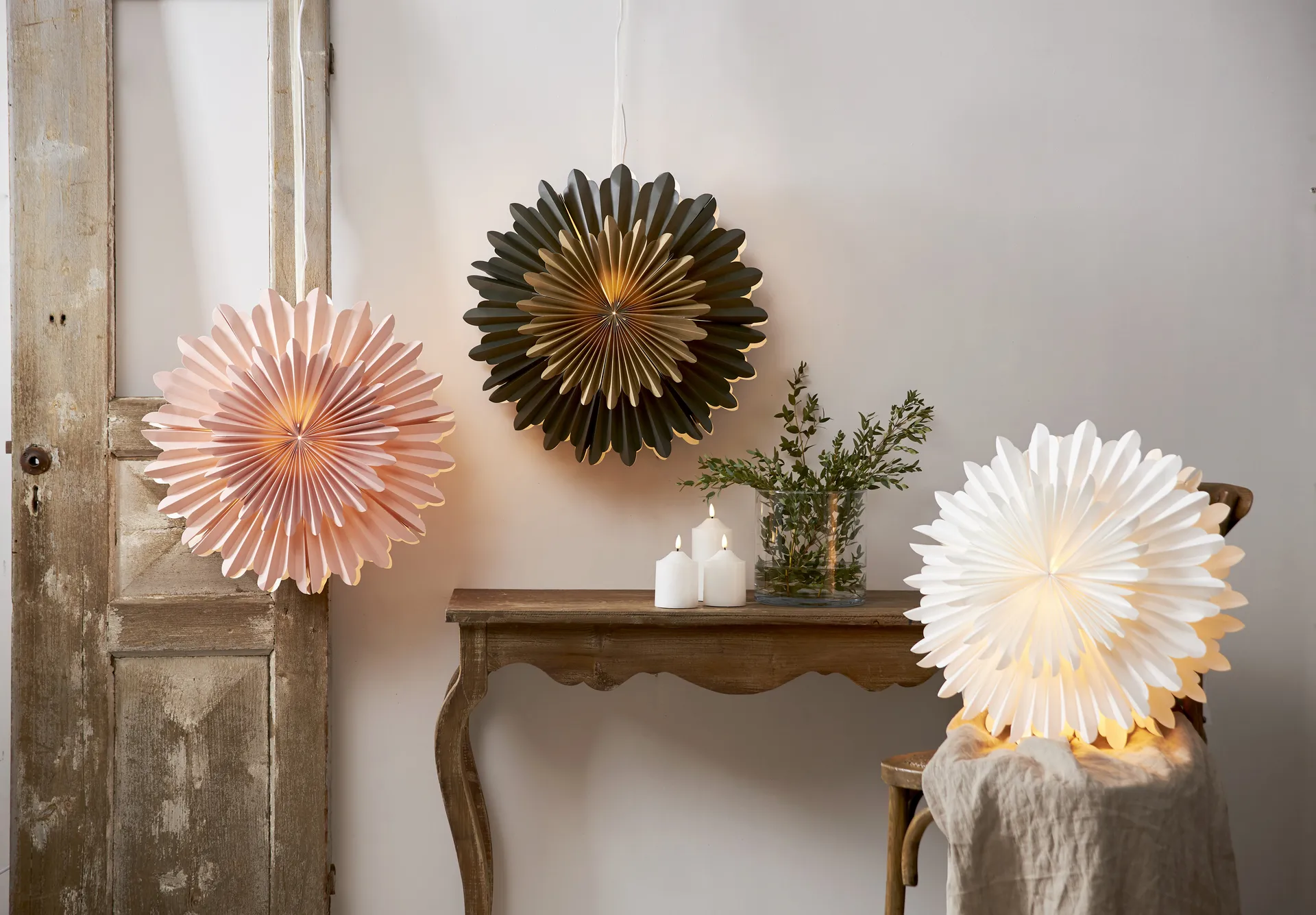 Stella dell'Avvento Crystal Ø 50 cm, Rosa Star Trading