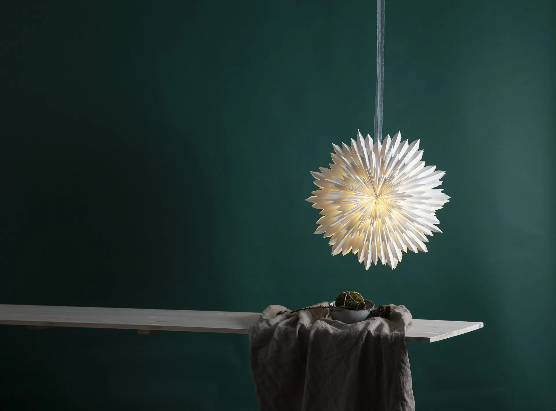 Stella dell'Avvento Ice Ø50 cm, Bianco Star Trading