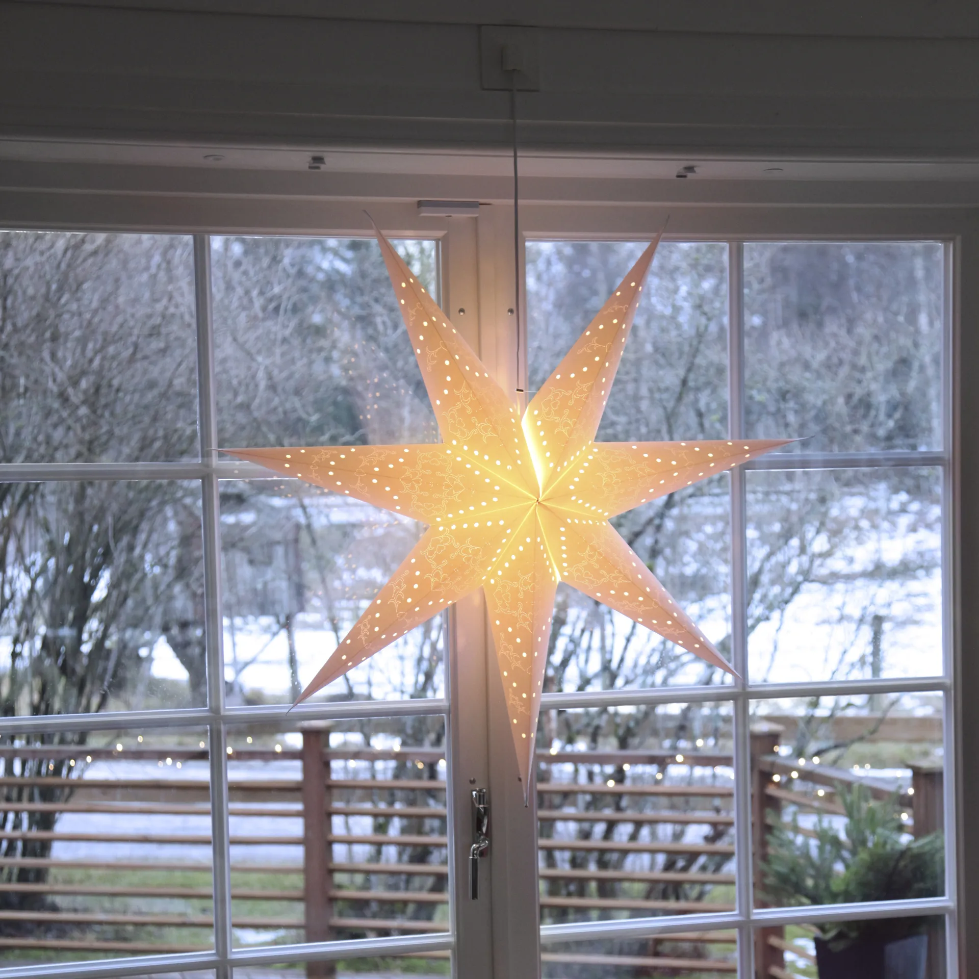 Stella dell'Avvento Sensy 100 cm, Bianco Star Trading