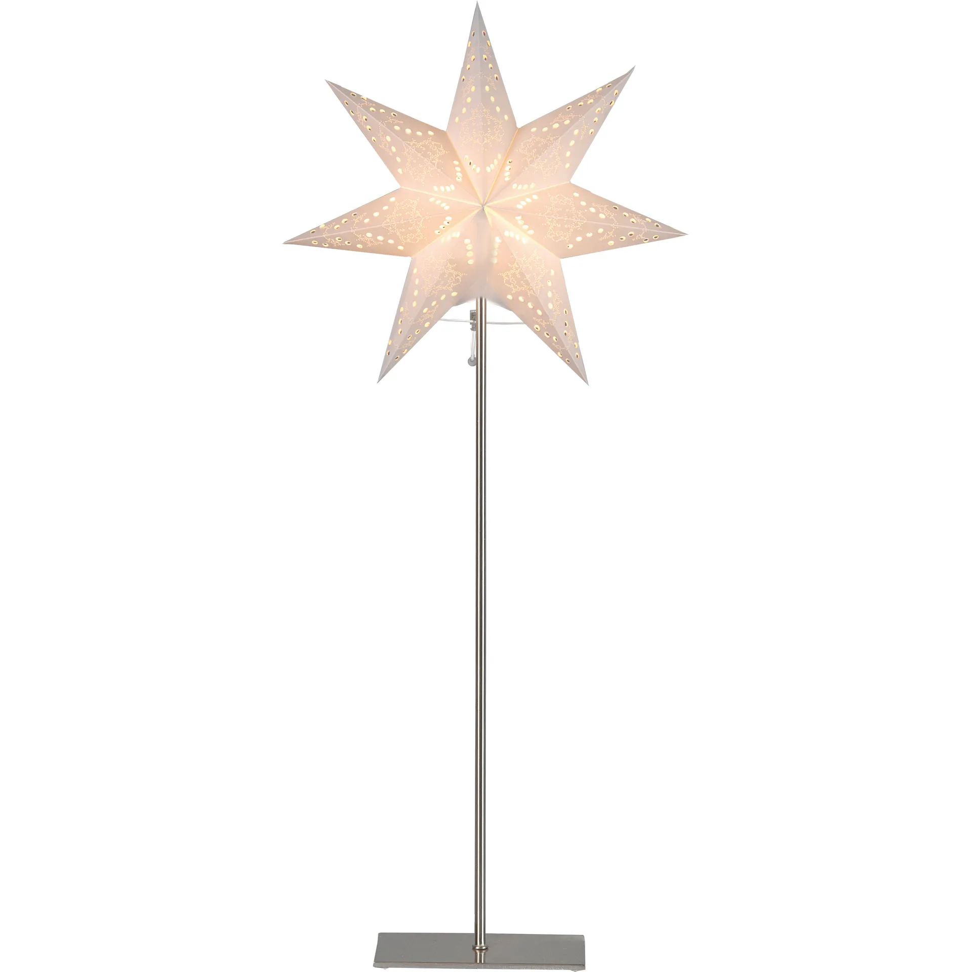 Stella dell'Avvento Sensy con base, 83 cm, Bianco Star Trading