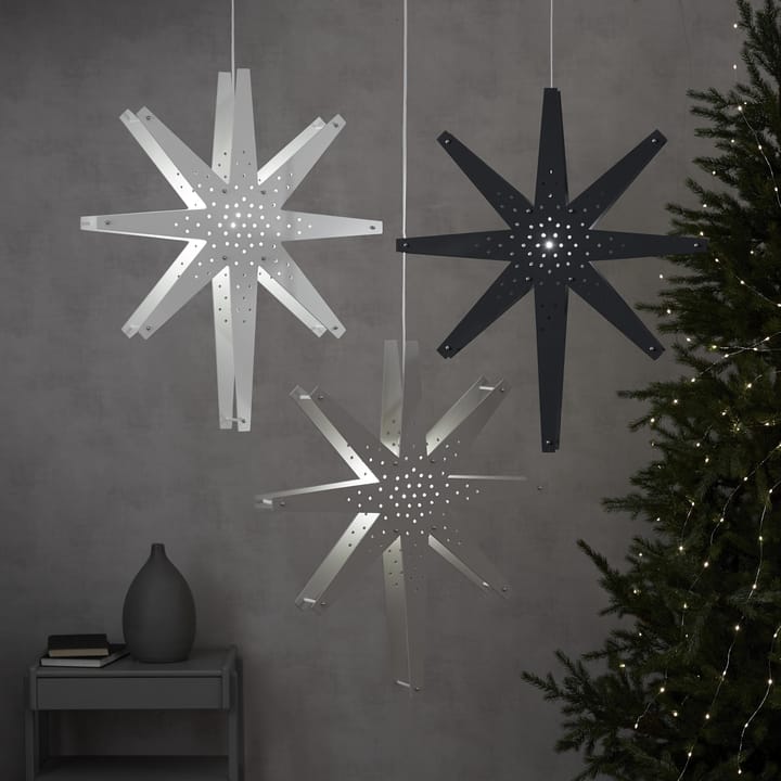 Stella dell'Avvento Tall 60x70 cm, Grigio grafite Star Trading