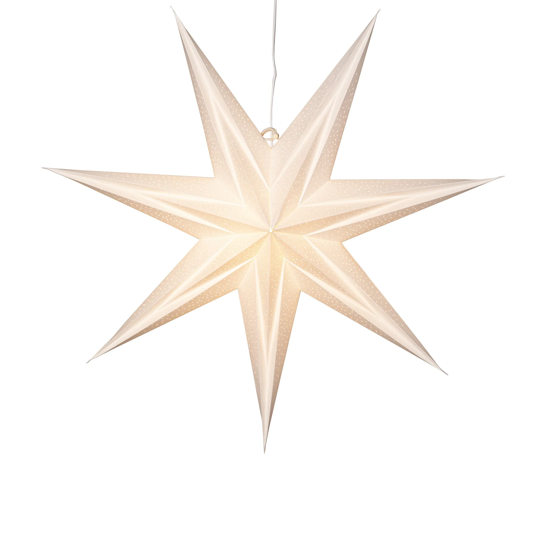 Stella di carta Holly 60 cm, Bianco Star Trading