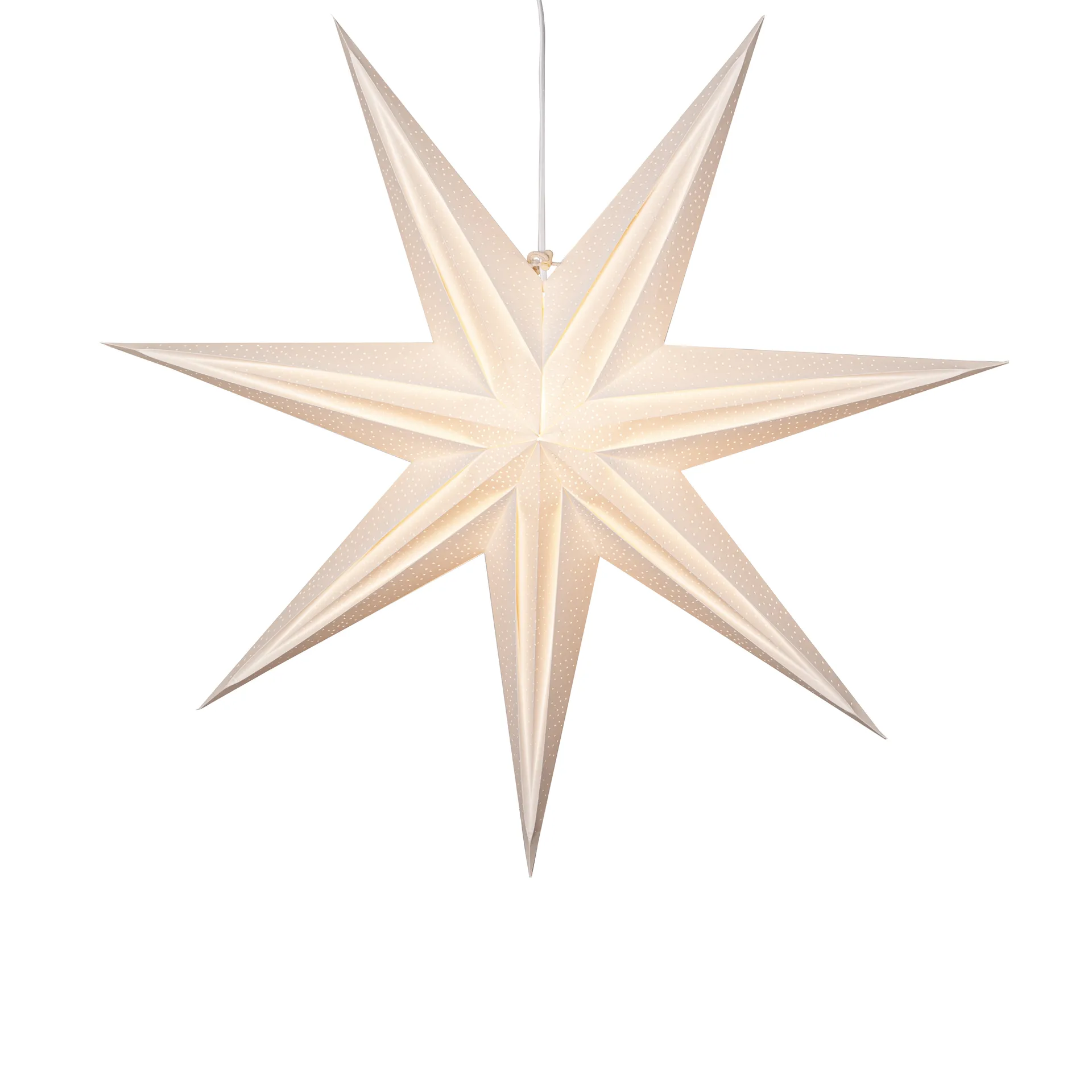 Stella di carta Holly 75 cm, Bianco Star Trading