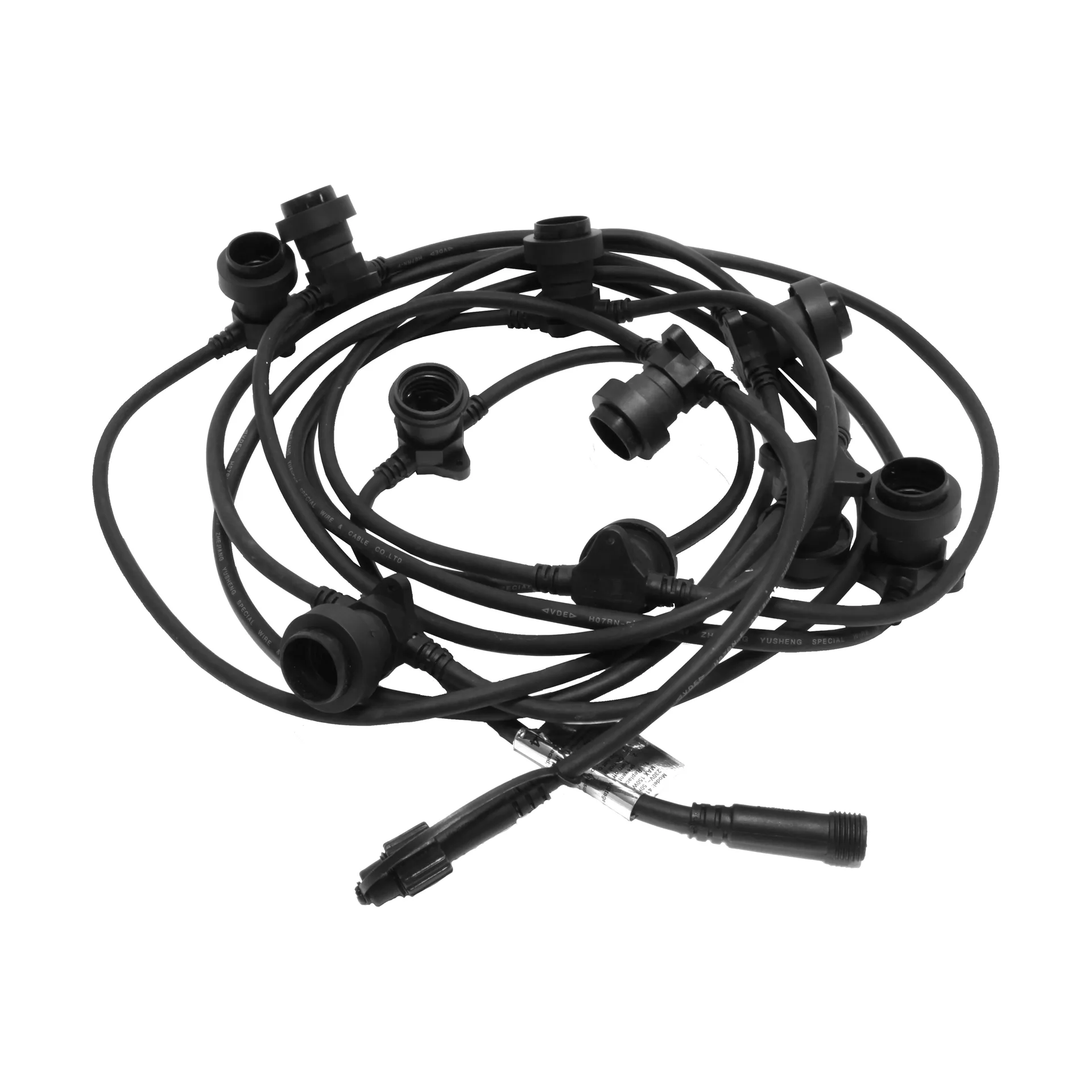 Stringa luminosa E27 7,35 m Connecta, Nero Star Trading