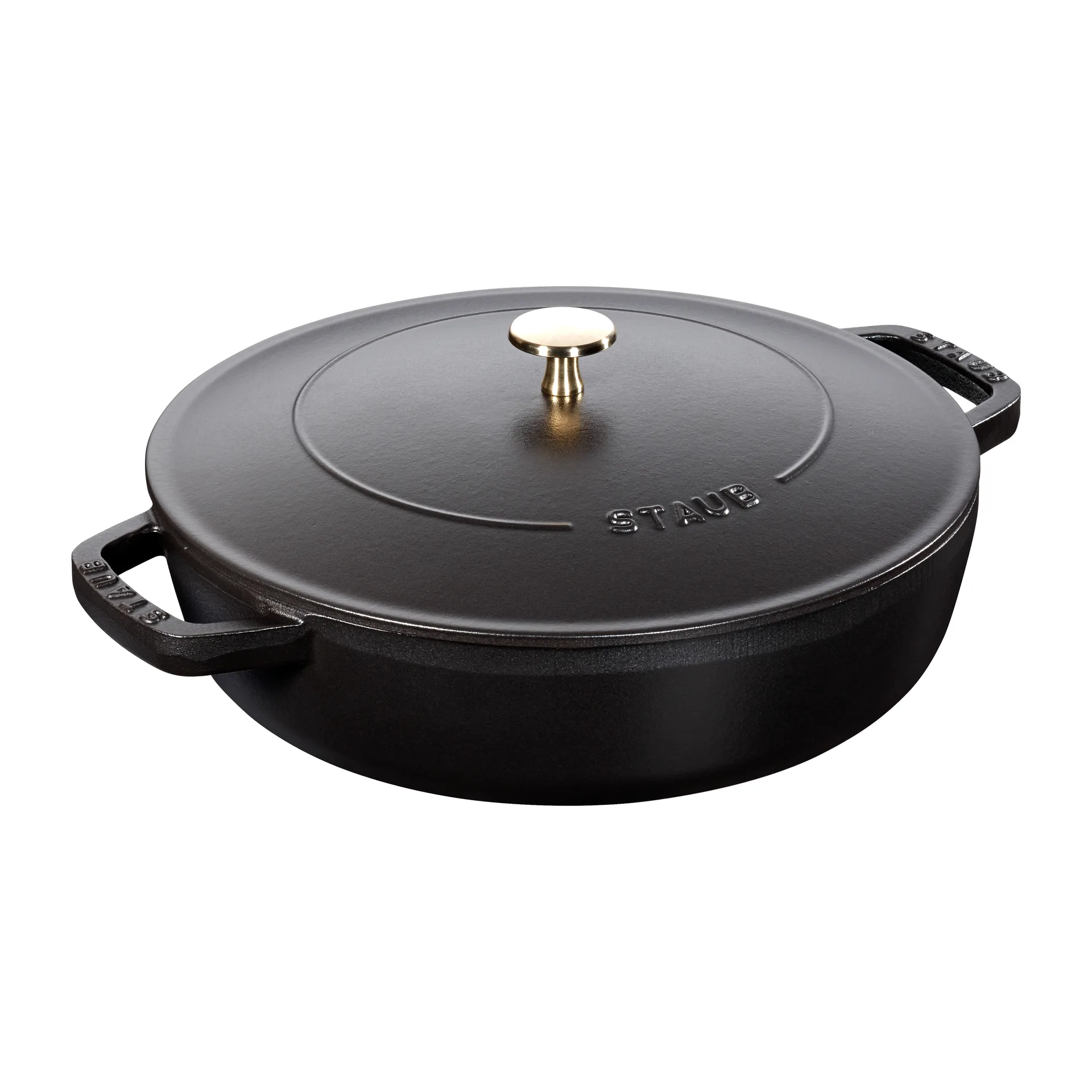 Casseruola Chistera Ø28 cm 3,7 L, Nero STAUB
