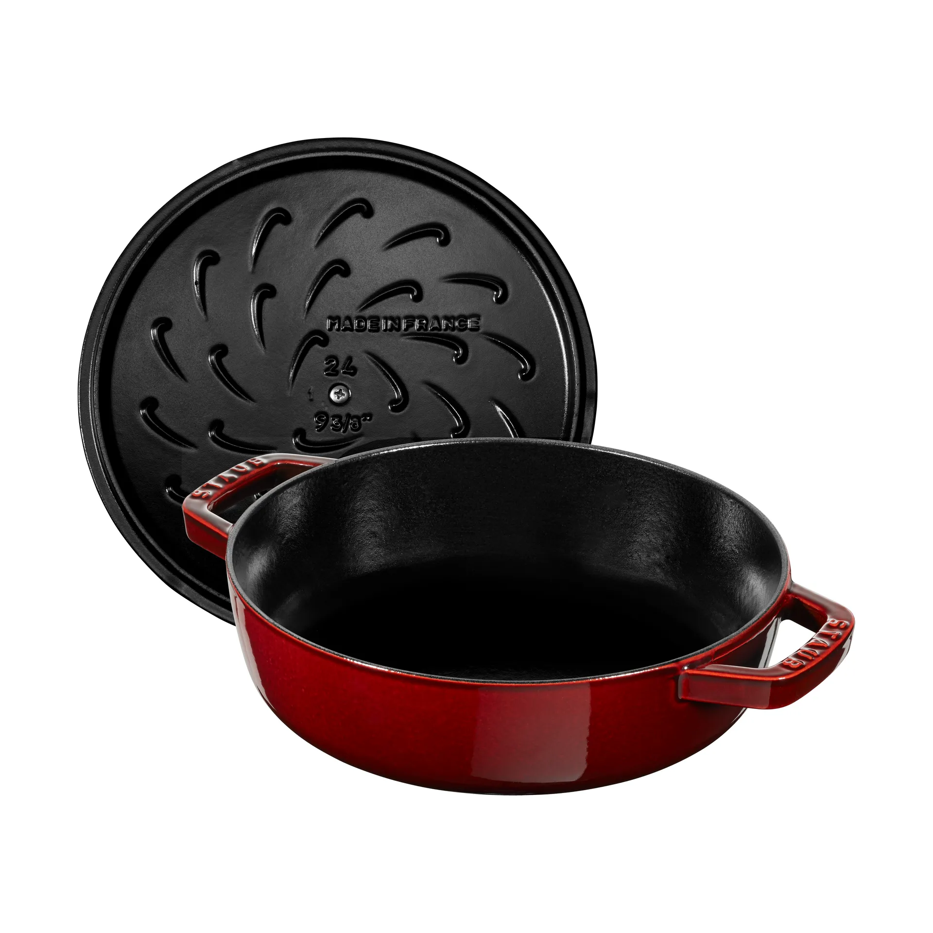 Casseruola in ghisa Staub Chistera Ø24 cm, Grenadine rosso STAUB