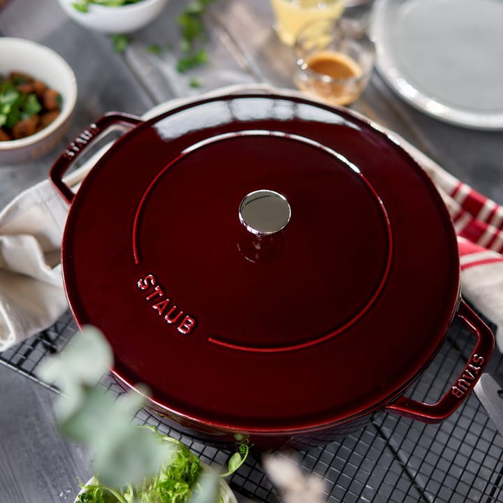 Casseruola in ghisa Staub Chistera Ø24 cm, Grenadine rosso STAUB