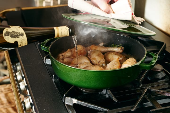 Casseruola in ghisa Staub Chistera Ø28 cm, Verde basilico STAUB