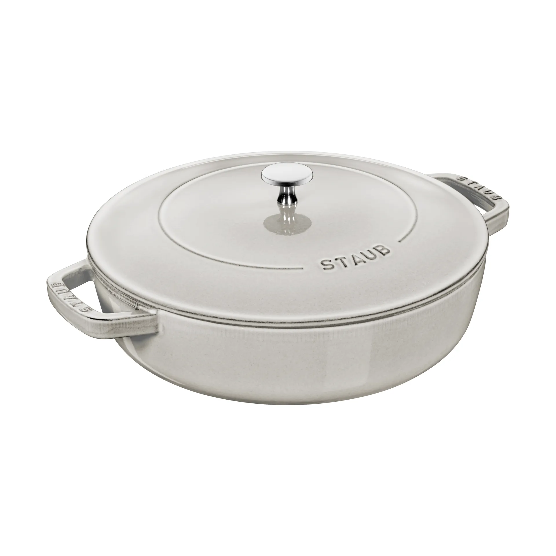 Casseruola in ghisa Staub Chistera Ø28 cm, White truffle STAUB