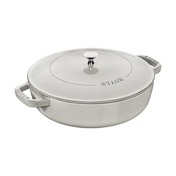 Casseruola in ghisa Staub Chistera Ø28 cm - White truffle - STAUB