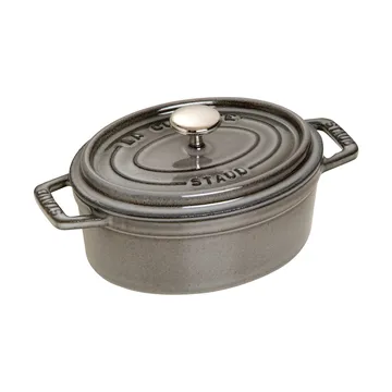 Casseruola ovale in ghisa Staub La Cocotte 0,6 L - Grigio grafite - STAUB