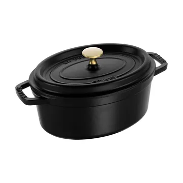 Casseruola ovale in ghisa Staub La Cocotte 2,35 L - Nero - STAUB