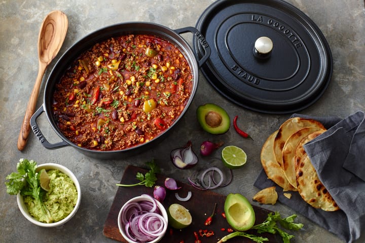 Casseruola ovale in ghisa Staub La Cocotte 3,2 L, Nero STAUB