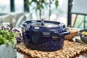 Casseruola ovale in ghisa Staub La Cocotte 6,7 L - Blu scuro - STAUB