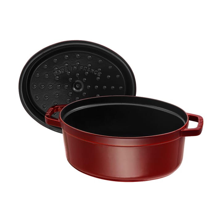 Casseruola ovale in ghisa Staub La Cocotte 6,7 L, Grenadine rosso STAUB