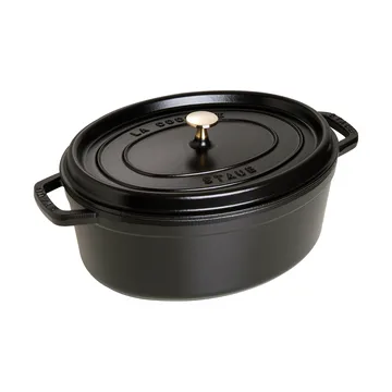 Casseruola ovale in ghisa Staub La Cocotte 6,7 L - Nero - STAUB