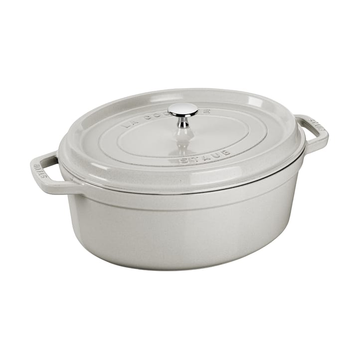 Casseruola ovale in ghisa Staub La Cocotte 6,7 L - White truffle - STAUB
