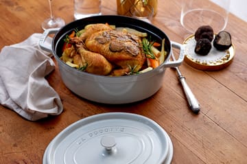 Casseruola ovale in ghisa Staub La Cocotte 6,7 L - White truffle - STAUB