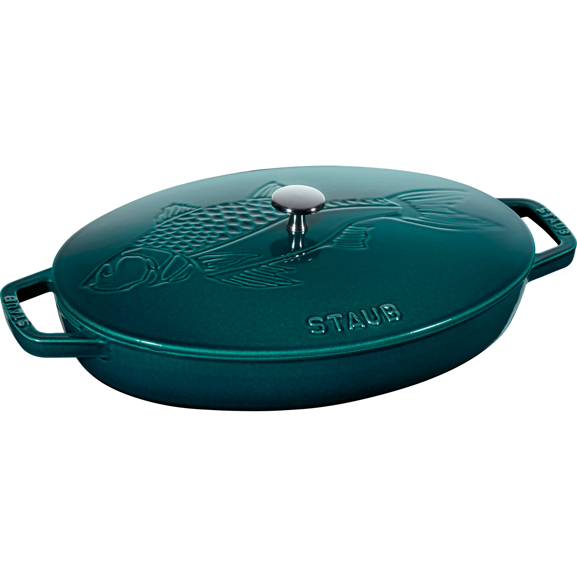 Casseruola ovale La Mer - smaltata a tre strati, 32 cm STAUB
