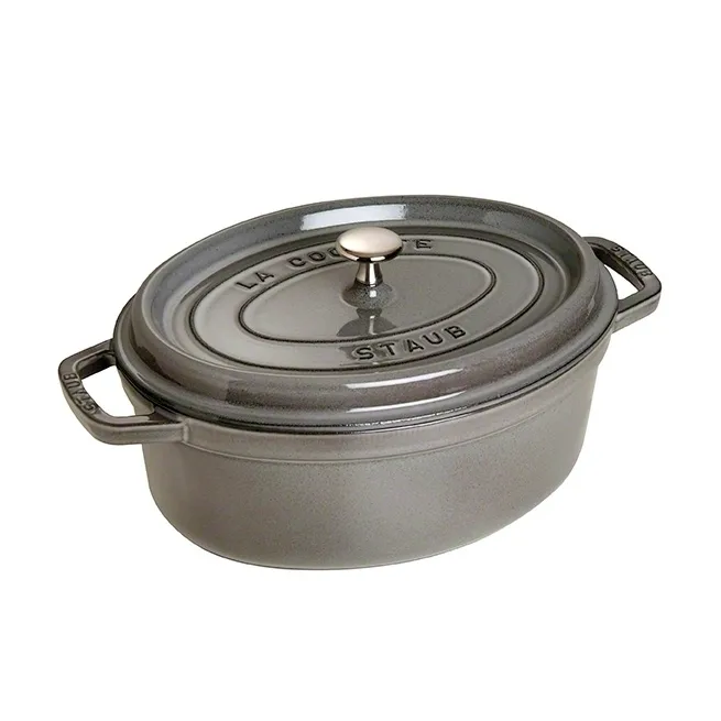Casseruola ovale Staub 4,2 L, grigio STAUB