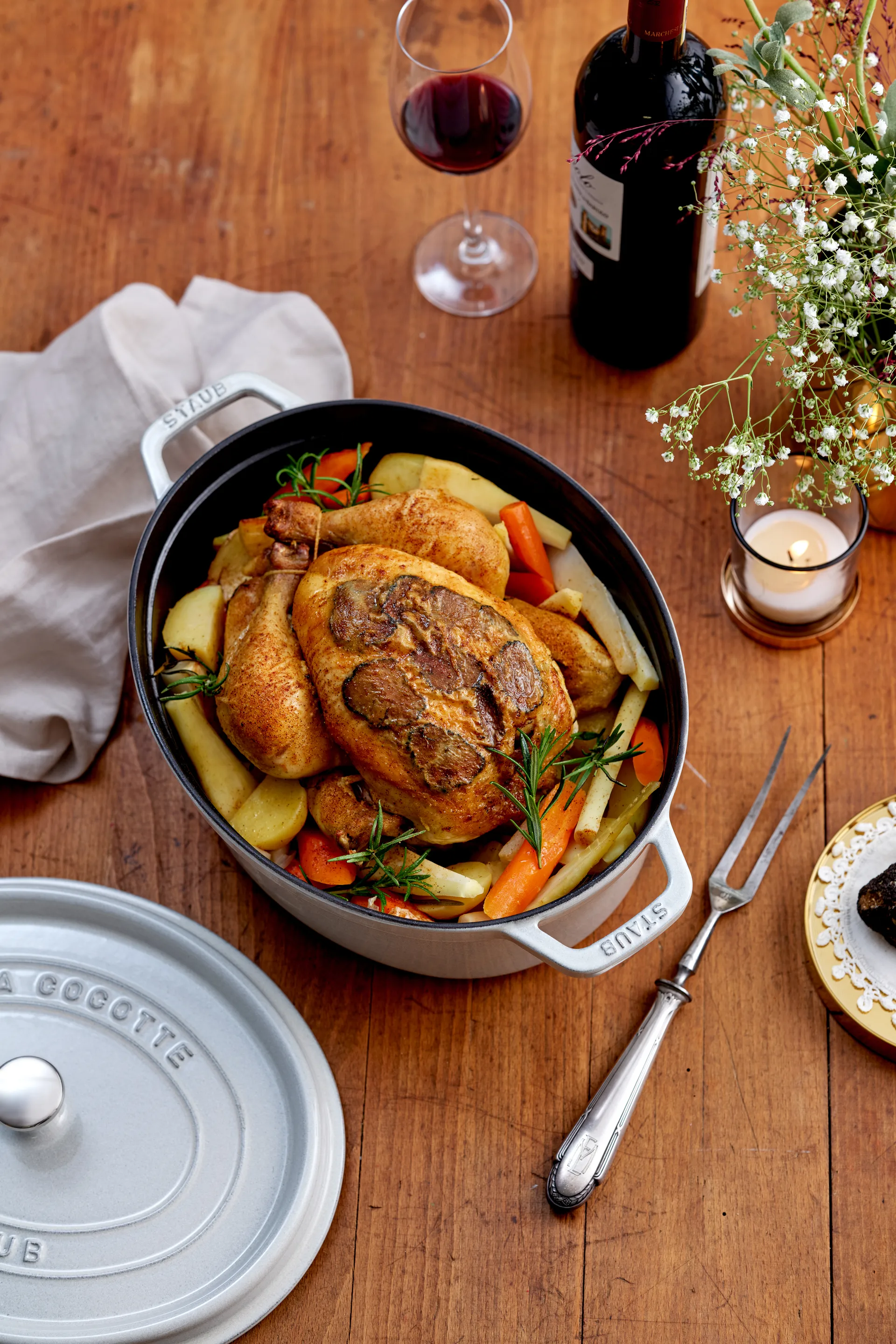 Casseruola ovale Staub White Truffle , 5,5 L STAUB