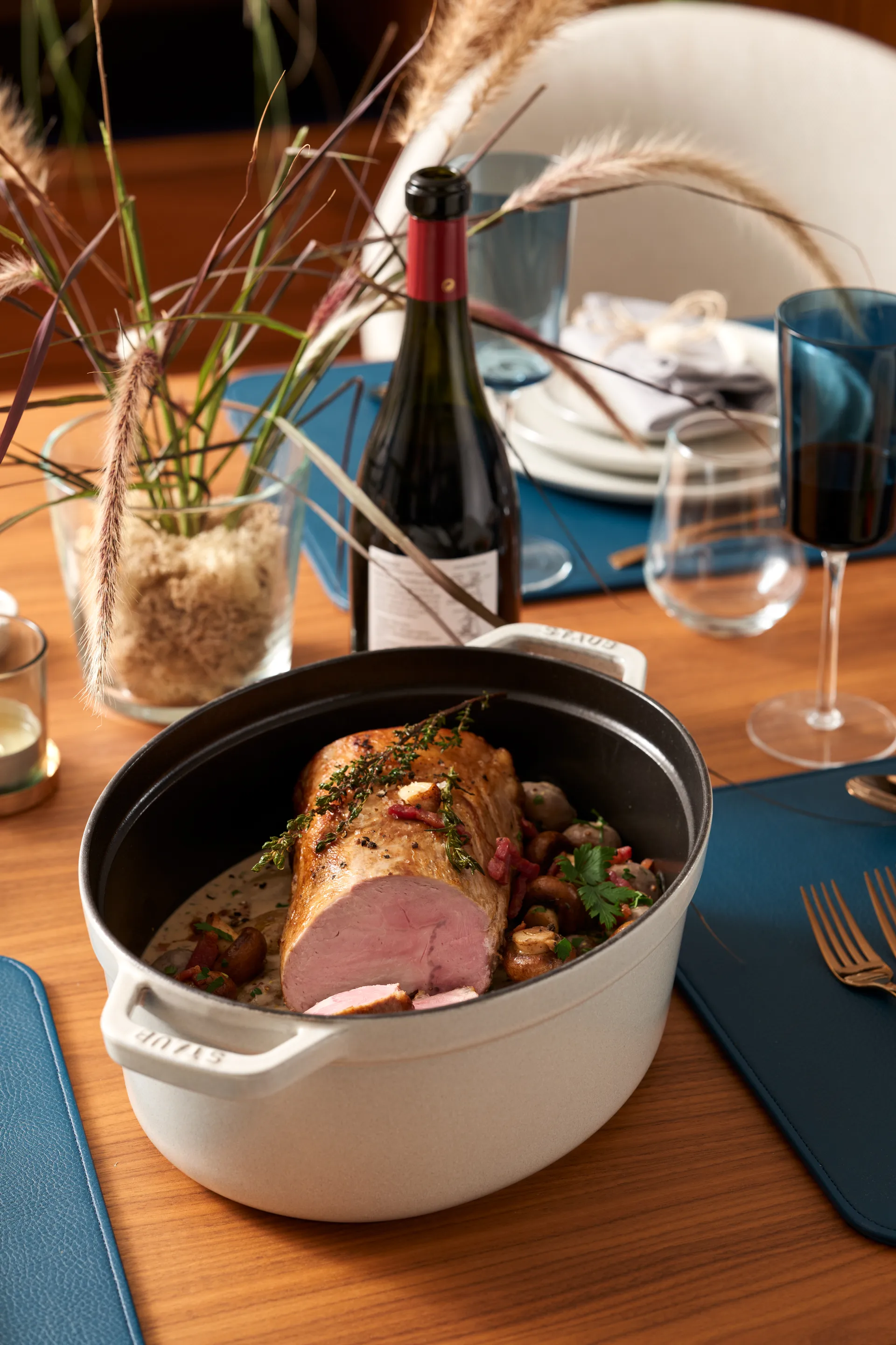 Casseruola ovale Staub White Truffle , 8 L STAUB