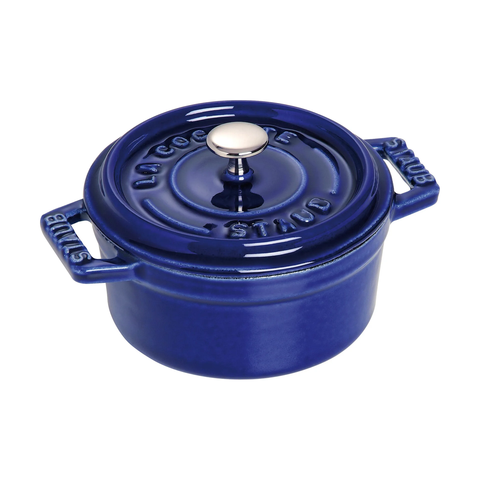 Casseruola rotonda in ghisa Staub La Cocotte 0,25 L, Blu scuro STAUB