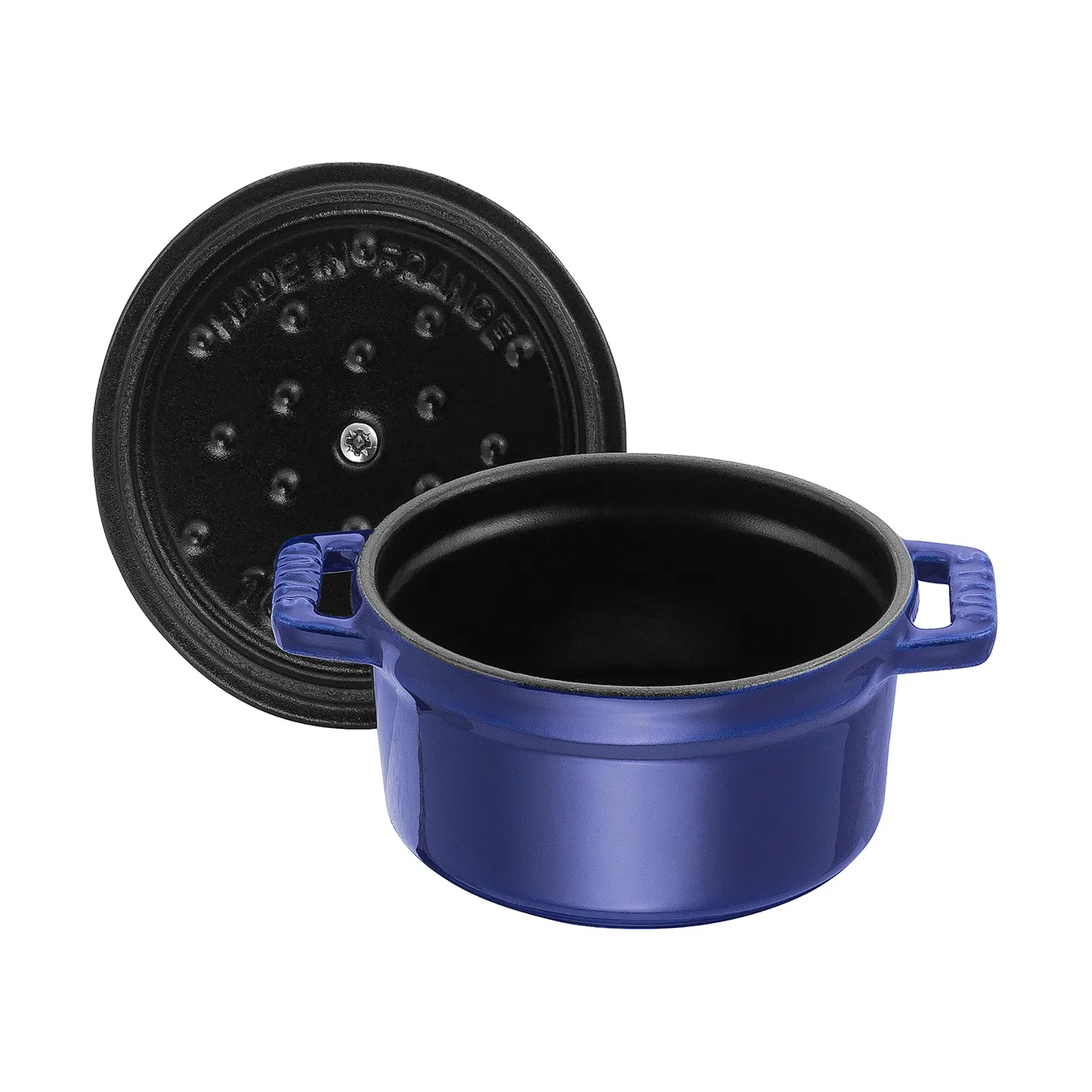 Casseruola rotonda in ghisa Staub La Cocotte 0,25 L, Blu scuro STAUB