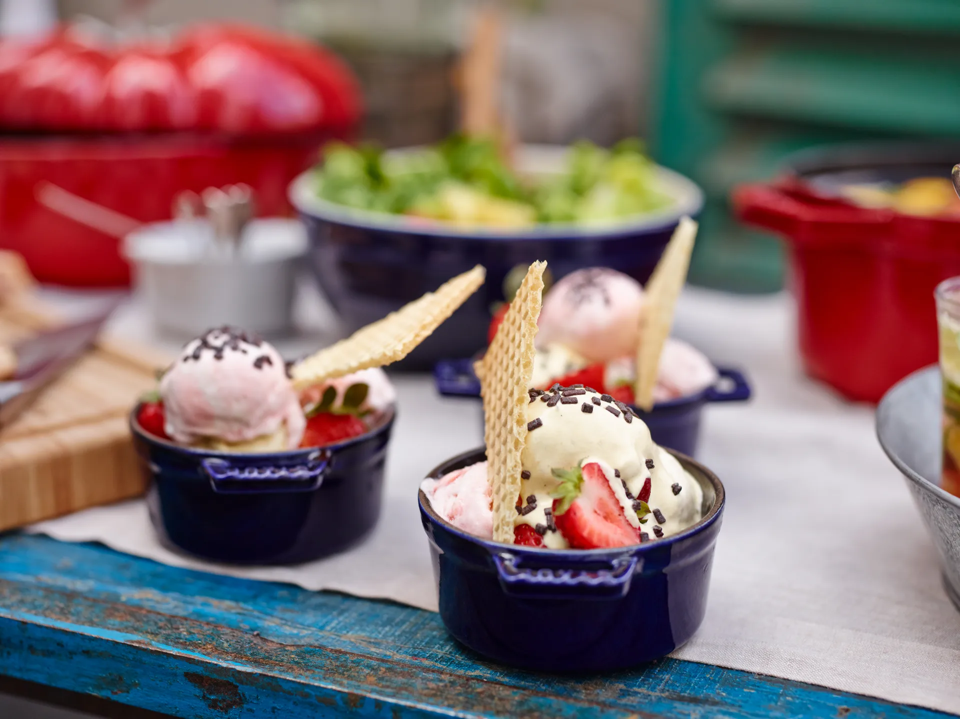 Casseruola rotonda in ghisa Staub La Cocotte 0,25 L, Blu scuro STAUB