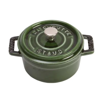Casseruola rotonda in ghisa Staub La Cocotte 0,25 L - Verde basilico - STAUB