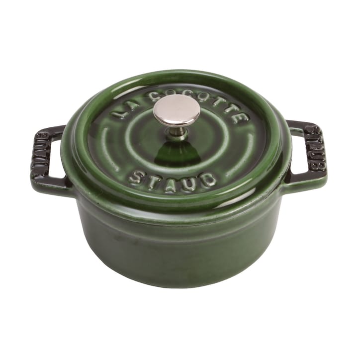 Casseruola rotonda in ghisa Staub La Cocotte 0,25 L - Verde basilico - STAUB