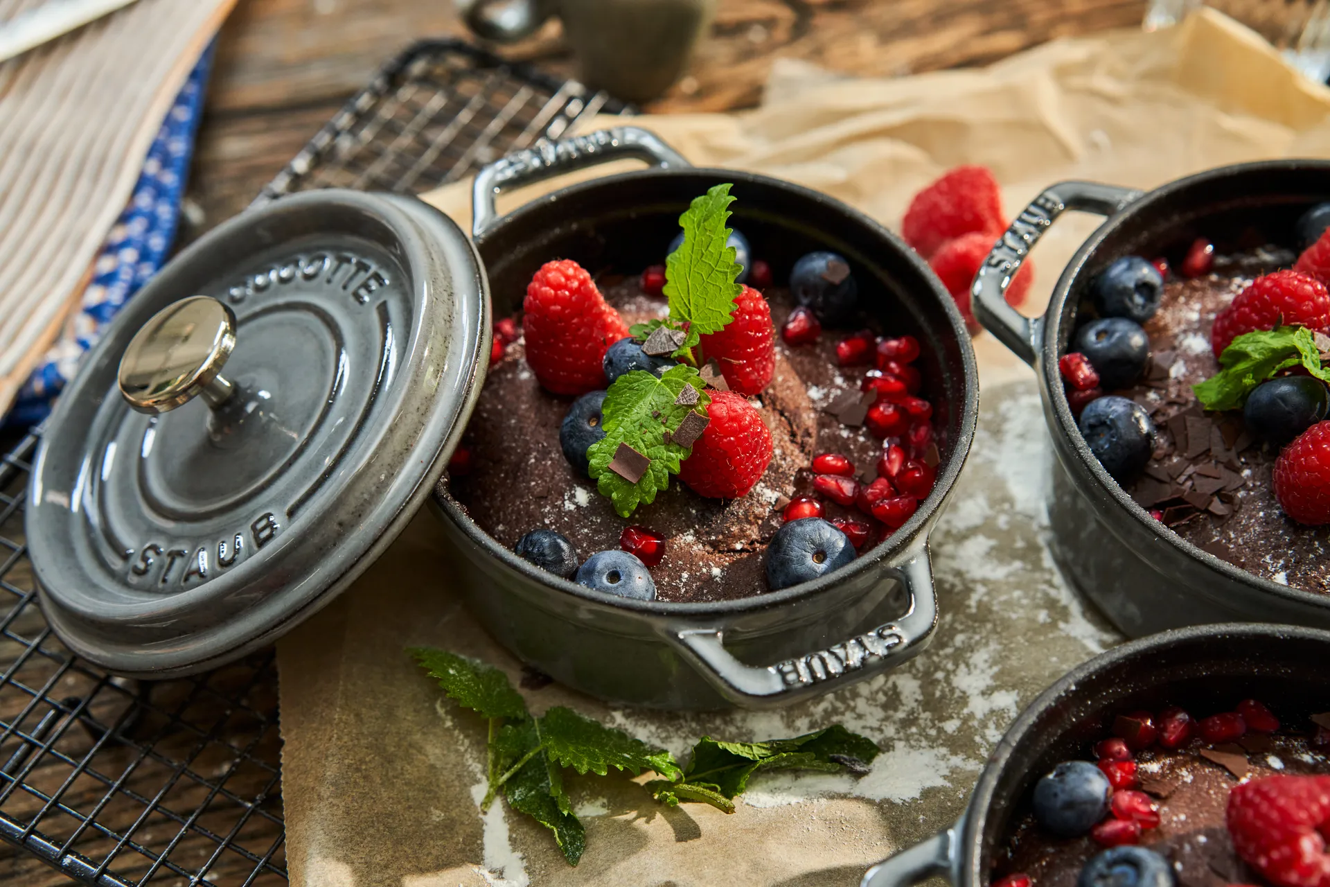 Casseruola rotonda in ghisa Staub La Cocotte 0,4 L, Grigio grafite STAUB