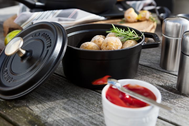 Casseruola rotonda in ghisa Staub La Cocotte 1,2 L, Nero STAUB
