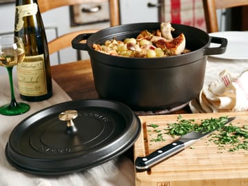 Casseruola rotonda in ghisa Staub La Cocotte 12,6 L - Nero - STAUB