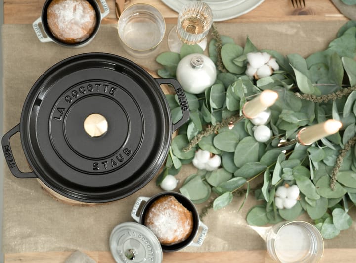 Casseruola rotonda in ghisa Staub La Cocotte 2,2 L, Nero STAUB