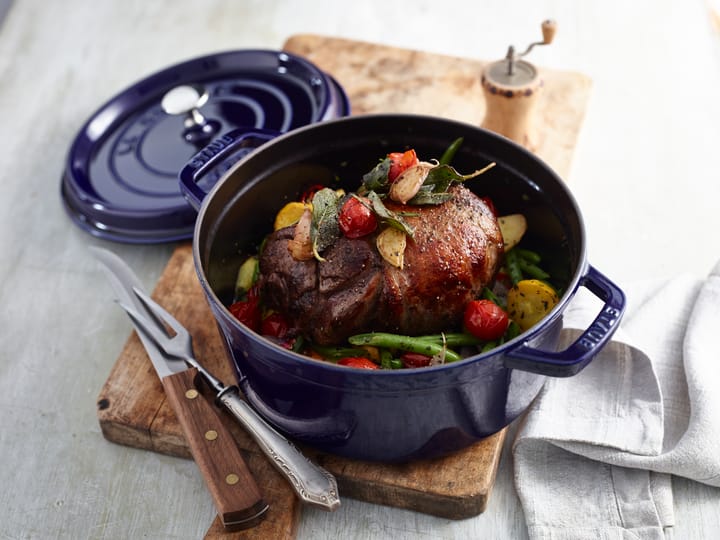 Casseruola rotonda in ghisa Staub La Cocotte 2,6 L, Blu scuro STAUB