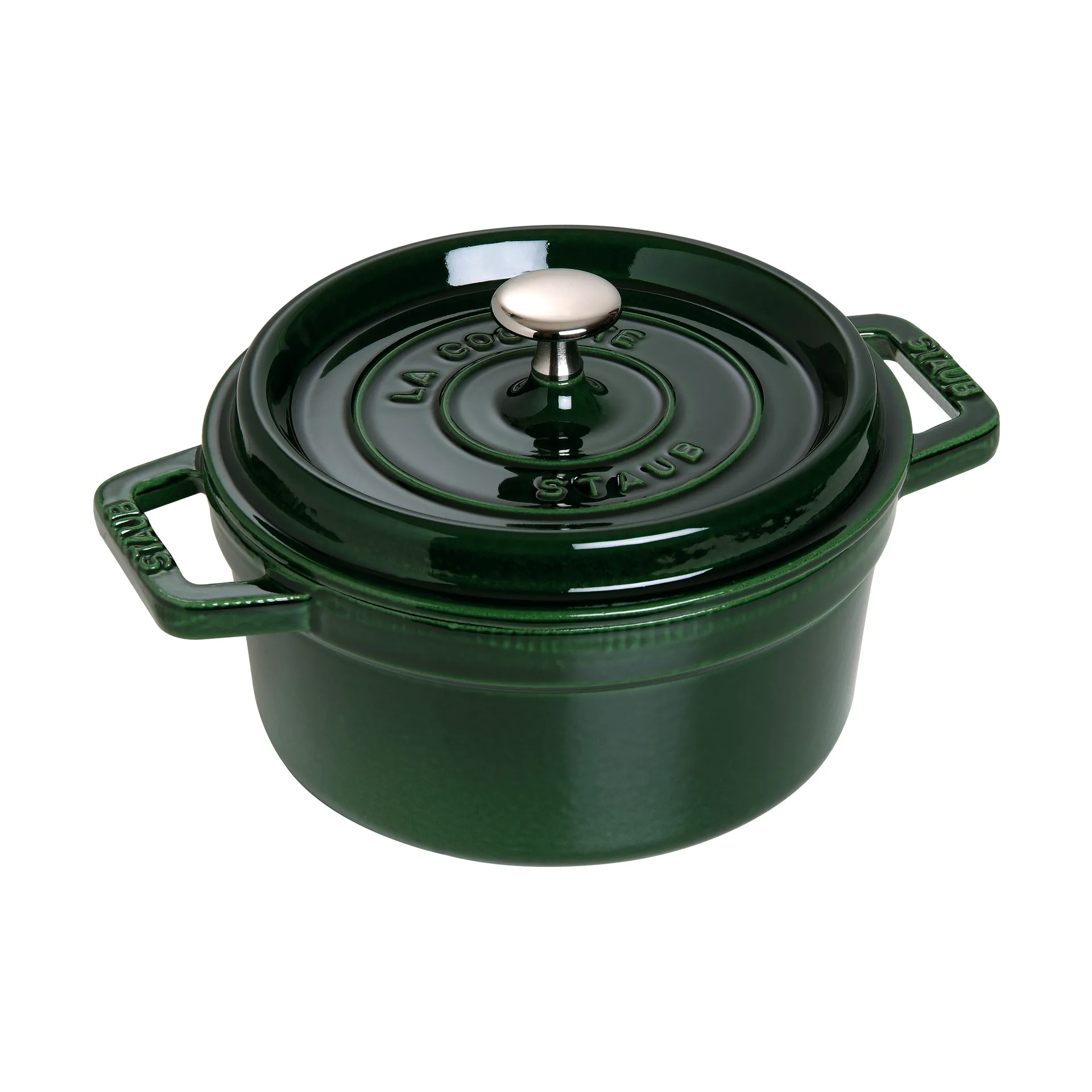 Casseruola rotonda in ghisa Staub La Cocotte 2,6 L, Verde basilico STAUB