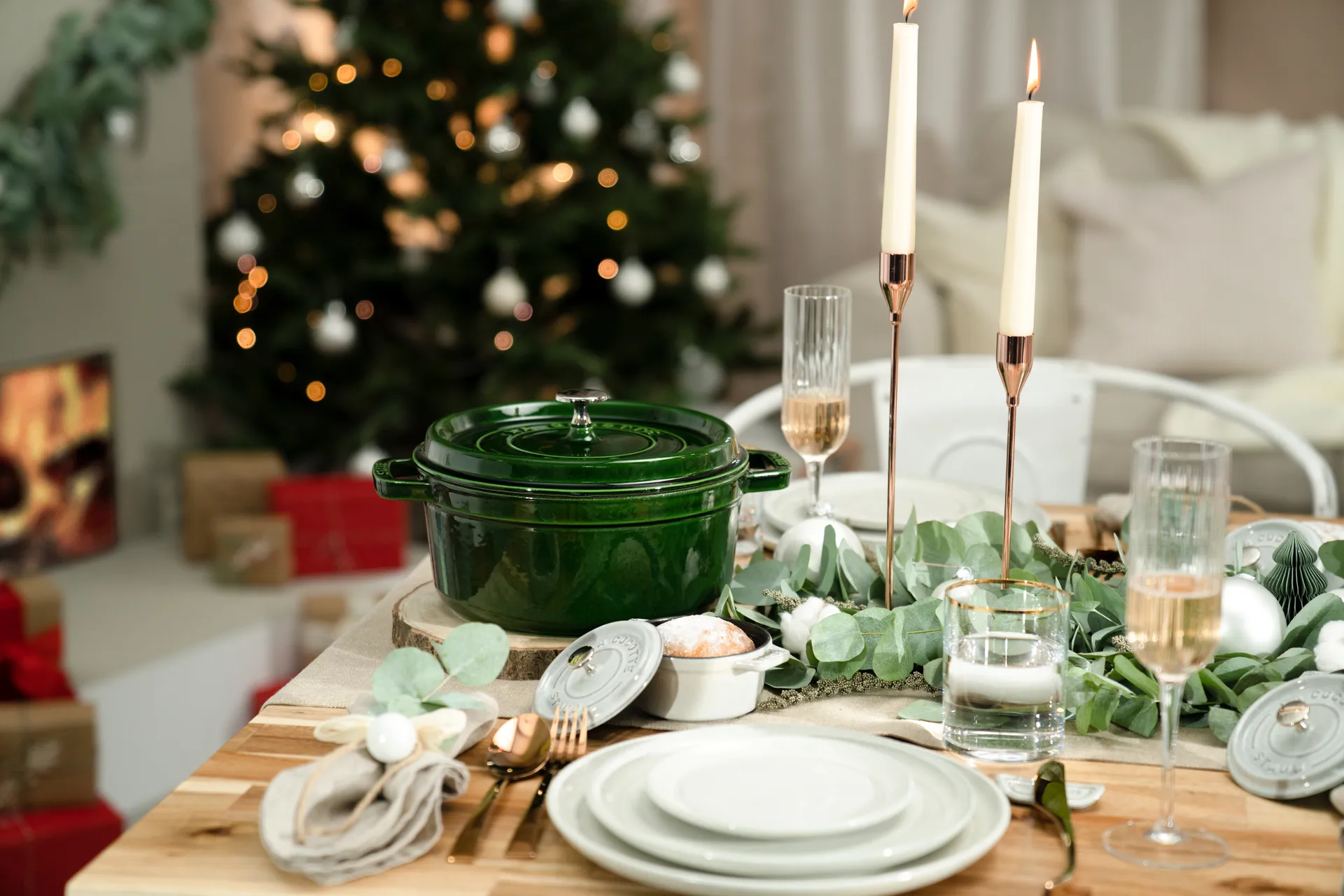 Casseruola rotonda in ghisa Staub La Cocotte 2,6 L, Verde basilico STAUB