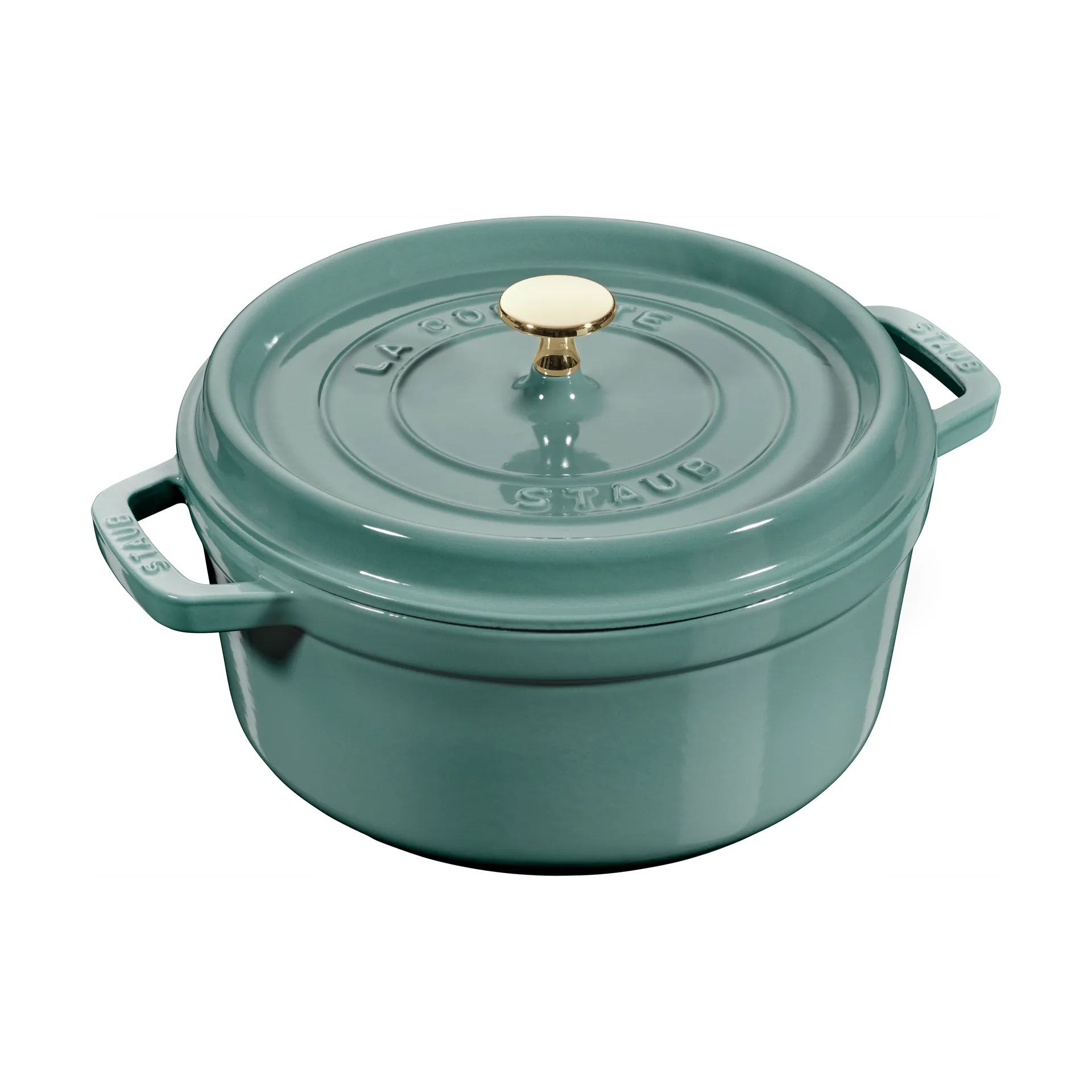 Casseruola rotonda in ghisa Staub La Cocotte 3,8 L, Legno di eucalipto STAUB