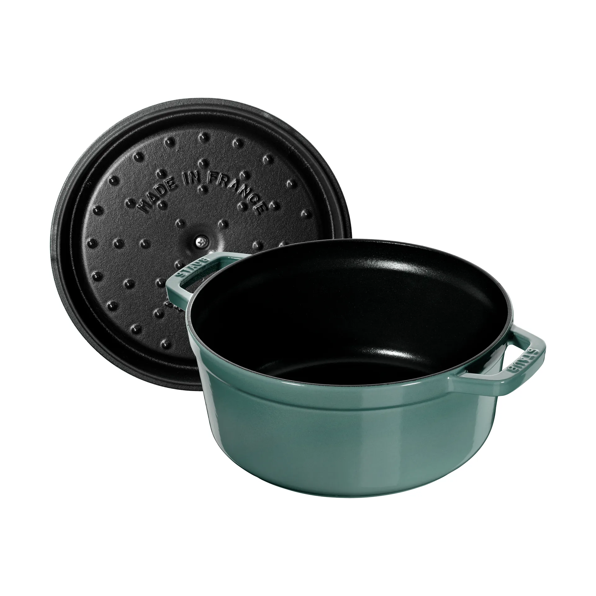 Casseruola rotonda in ghisa Staub La Cocotte 3,8 L, Legno di eucalipto STAUB