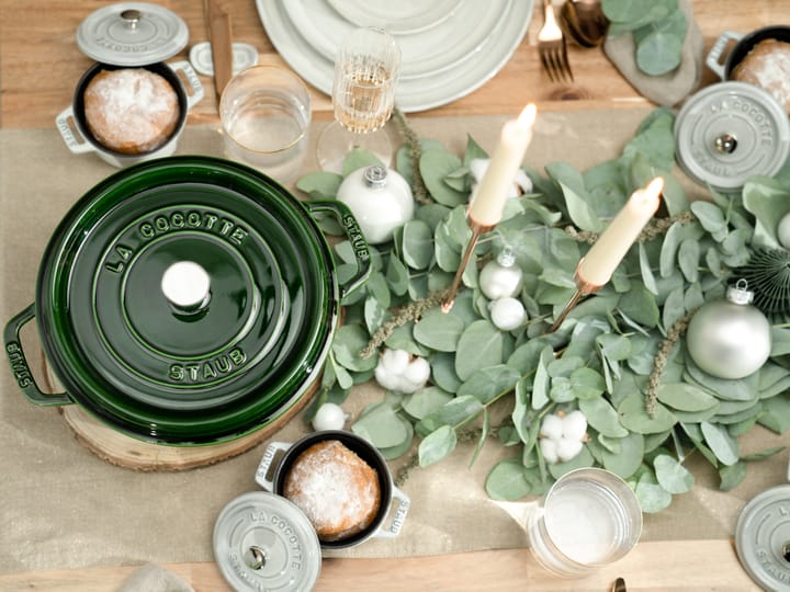 Casseruola rotonda in ghisa Staub La Cocotte 3,8 L, Verde basilico STAUB