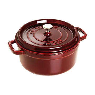 Casseruola rotonda in ghisa Staub La Cocotte 5,2 L - Grenadine rosso - STAUB