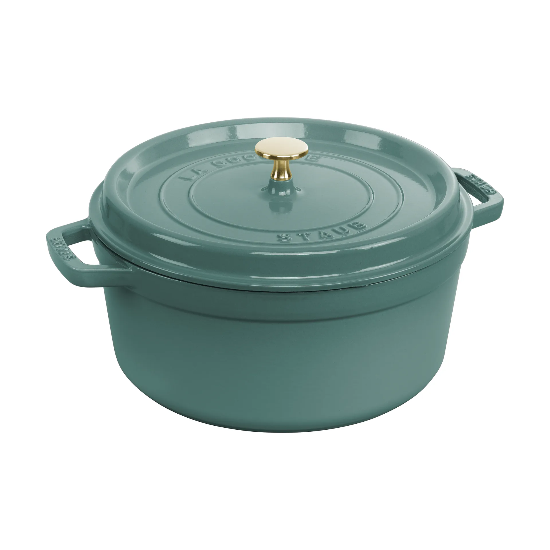 Casseruola rotonda in ghisa Staub La Cocotte 5,2 L, Legno di eucalipto STAUB