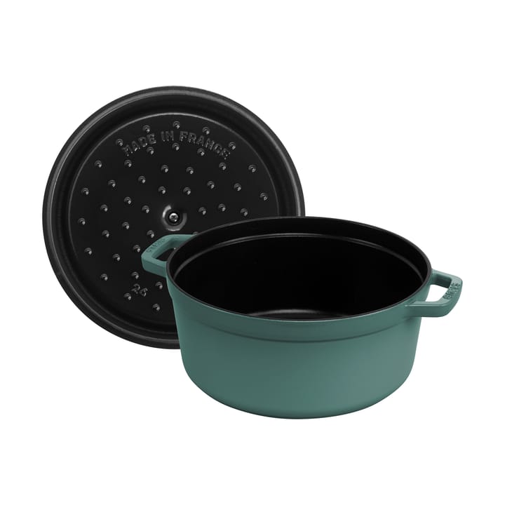 Casseruola rotonda in ghisa Staub La Cocotte 5,2 L, Legno di eucalipto STAUB