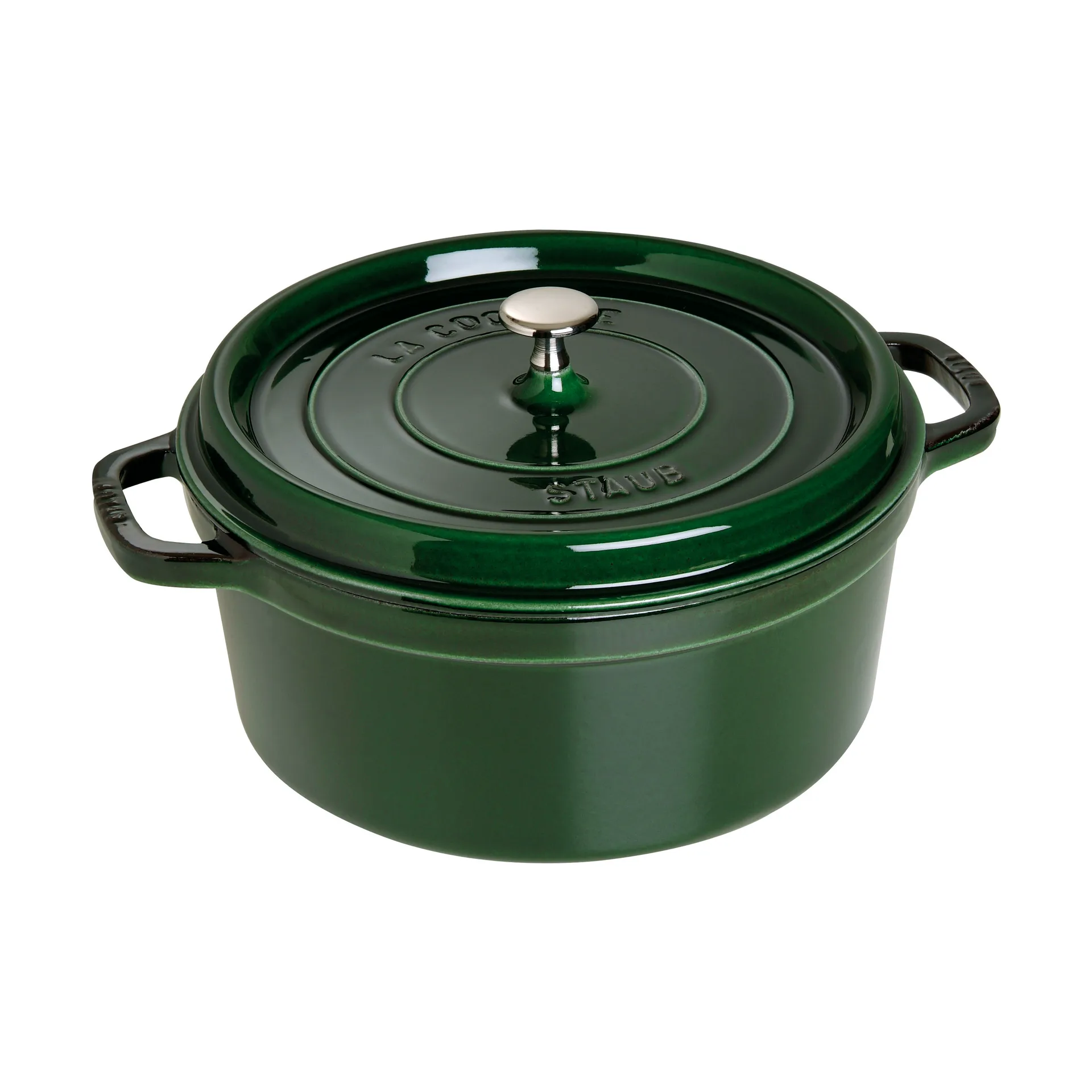 Casseruola rotonda in ghisa Staub La Cocotte 6,7 L, Verde basilico STAUB