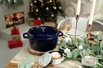 Casseruola rotonda in ghisa Staub La Cocotte 8,4 L - Blu scuro - STAUB